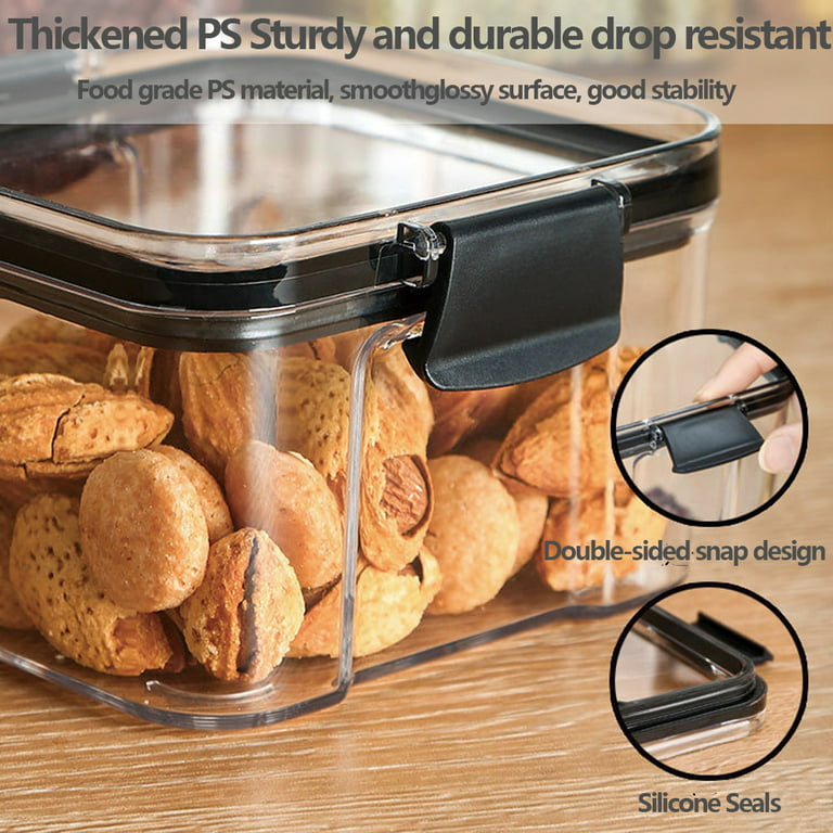 Storage Containers BPA Free Plastic Airtight Food Storage Canisters for  Flour,Sugar,Baking Supplies
