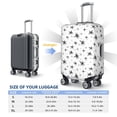 thumbnail image 2 of Luggage Cover Anti Scratch, Black White Star Elastic Suitcase Protector Fits 18-32 Inch Luggage, 2 of 2