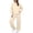 Long-lasting Beige, variant on Hpapadks Women's Lounge Sets Casual Long Sleeve Solid Hoodie Wide Leg Pants Fall Winter Sports 2 Piece Outfit Womens Tracksuit Set