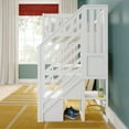 thumbnail image 6 of Classic Twin High Loft (ladder on end) + Staircase , White, 6 of 12