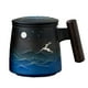 thumbnail image 2 of Taza de café creativa y hecha a mano con tapa y mango de madera para beber A, 2 of 7