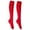 Red, variant on Lroveb Mens Knee-High Athletic Socks Football Long Socks Sport Knee High Large Soccer Rugby Stocks For Men Black Socks