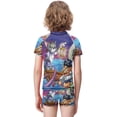 thumbnail image 3 of Tom And Jerry Boys 2-Piece Swimsuit Set, Short Sleeve Rash Guard & Swim Trunks, 3 of 7