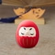 thumbnail image 5 of Figura de Daruma japonesa de cerámica, adorno de mesa, regalo para estantería de dormitorio. Rojo, 5 of 9
