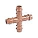 thumbnail image 2 of USA MADE - 25-PACK - 1/2" Barbed Drip Tubing Adapter Cross TEE Threaded Fitting MNPT (17mm .600 ID Insert Cross), 2 of 2
