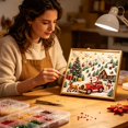 thumbnail image 4 of Christmas Diamond Painting Kit With Frame, Complete Christmas Diamond Art Kits For Adults Beginners, All-in-One DIY Diamond Painting Kits, Craft Supplies For Holiday Art Making, 4 of 6