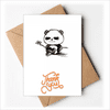 Mini Lovely Panda Animals China Cat Thank You Cards Envelopes Blank Note