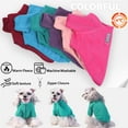 thumbnail image 2 of BT Bear Small Dog Sweater with D-ring, Polar Fleece Dog Jacket with Zipper, Warm Dog Coat Outfits for Puppy Small Dogs Girl Boy Hot Pink S, 2 of 6