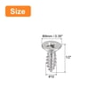 thumbnail image 2 of #10x1/2" Wood Screws, 50 Pack Phillips Self Tapping Screws 304 Stainless Steel, 2 of 5