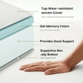 thumbnail image 4 of 4 inch Tri Folding Memory Foam Mattresses Topper with Removable & Washable Cover, Single, 4 of 9