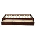 thumbnail image 5 of Twin Bed with Storage Platform Bed with 3 Drawers Captain Bed Frame, 5 of 7