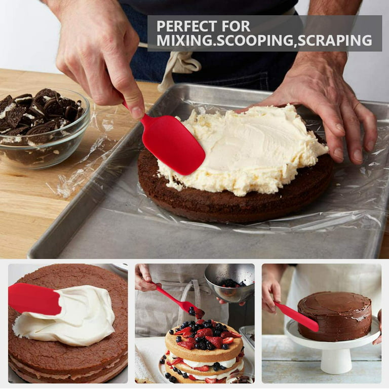 6pcs Silicone Kitchen Utensils Set, Including Cake Baking Cream Spatula,  Oil Brush, Shovel, Scraper, Integrated High Temperature Resistant Kitchen  Tool