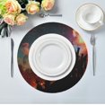 thumbnail image 5 of GZHJMY Galaxy Round Placemats, Durable Non-Slip Table Mat Heat and Stain Resistant Placemat for Kitchen Table Decoration Outdoor BBQ Activities, 1PCS, 5 of 7