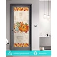 thumbnail image 5 of Window Privacy Film Orange Pumpkins Fall Stained Glass Window Film Decorative Sun Block Window Cover Thanksgiving Maple Leaves Farmhouse Window Clings Static Adhesive Sticker for Bathroom 23.6"x59", 5 of 7