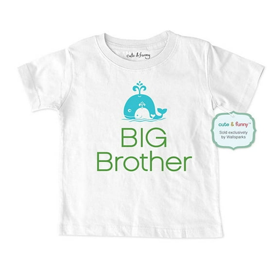 Big Brother Whales (design2) - wallsparks cute & funny Brand - Soft Infant & Toddler Shirt