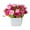 Rose Red, variant on Limei 1 Pack Artificial Bonsai Realistic Free Fake Potted Plant Home Decor