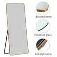 thumbnail image 6 of Full Length Mirror Floor Rectangle Gold 64"x22", 6 of 8