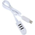 thumbnail image 4 of Hub Mini Extension Cord USB Date Charging Port Travel Extension Cord Travel Charger Micro USB Hub Computer Ultra Thin White Multi Charger Male to Female Hub Micro USB Charger-4 feet, 4 of 5