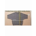thumbnail image 7 of Casual Loose Round Neck 3/4 Sleeve Knit Basic Batwing Sleeve Design Women's Spring/Autumn Knit Top, 7 of 7