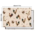 thumbnail image 6 of Beige Chicken Egg Basket Pattern Summer Placemats Table Placemats Set Of 4-Linen Kitchen Washable Placemats Table Mats 11.8"x17.7" Non-Slip Heat Resistant, 6 of 6