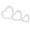 White, variant on Pink Wooden Heart Centerpiece Heart Shape Table Sign for Romantic Valentines Day Party Table Fireplace Home Decor (3 Sizes)