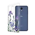 thumbnail image 2 of FINCIBO Soft TPU Clear Case Slim Protective Cover for LG K10/ K10+ Plus K30 2018, Irises Flowers, 2 of 4