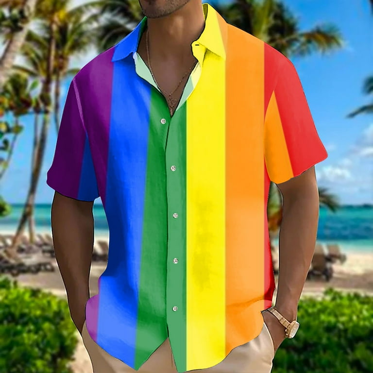 JLFKNG Mens Shirts Casual Short Sleeve Shirts For Men