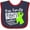 Navy and Red, variant on Inktastic Our Family Fights Together Lymphoma Awareness Lime Ribbon Boys or Girls Baby Bib