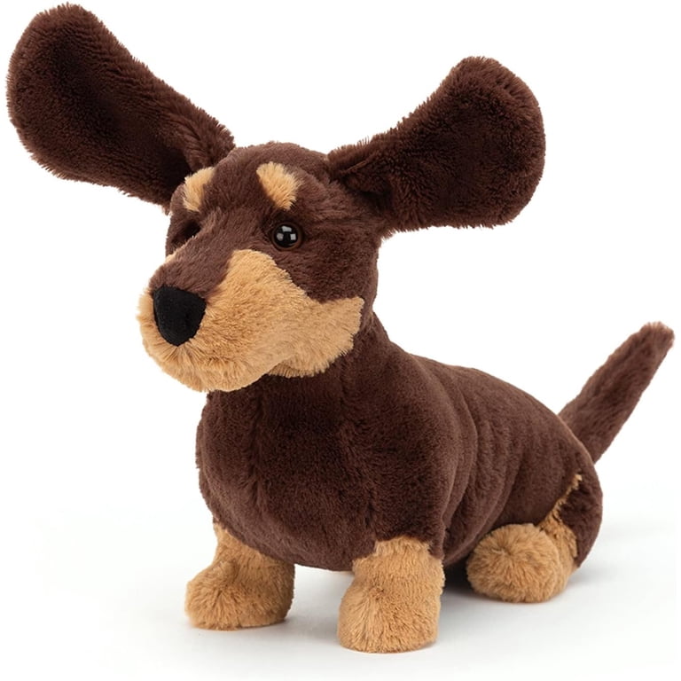 Jellycat Otto Sausage Dog Stuffed Animal, Medium 11.5 inches