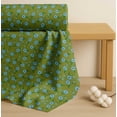 thumbnail image 4 of Soimoi Cotton Voile Fabric Leaves & Periwinkle Floral Printed Fabric 1 Yard 56 Inch Wide, 4 of 7