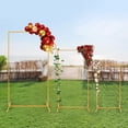 thumbnail image 5 of 3-Piece Gold Wedding Arch Stand Set Metal Backdrop Stands in 3 Sizes with 22 lbs Total Capacity for Ceremony, 5 of 10