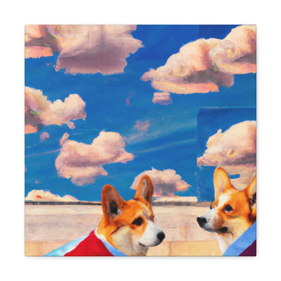 Corgi Cuteness Abounds - Canvas