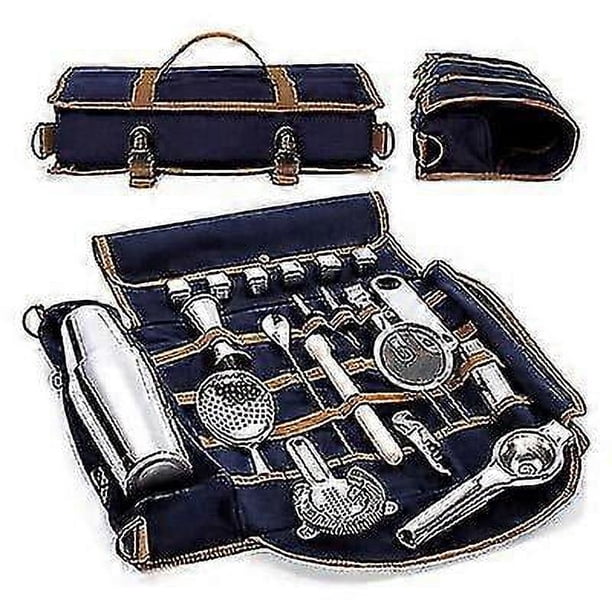 Bolsa de transporte para barman, kit de herramientas de lona para barman creativo, juego de coctelera, bolsa de almacenamiento, solo s202412244724