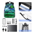 thumbnail image 4 of Balery Colorful Stained Glass Crocodile Mochila para Mujeres y Hombres, Mochila Ligera Casual para Viajes, Mochila Clásica Básica para la Universidad, 4 of 6