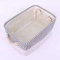 thumbnail image 3 of Unique Bargains Fabric Storage Cube Storage Bin Storage Basket Grey 12*8*6in, 3 of 6
