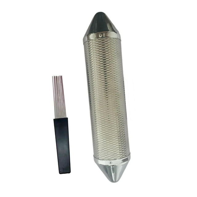 Instrumento Guiro Instrumento de música latina fácil de tocar con cepillo Metal Guiro Shaker para actuación práctica banda fiesta , 8.2 cm x 37 cm 82 cm x 37 cm