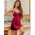 thumbnail image 2 of Ekouaer 2 Pack Sexy Nightgowns for Women Satin Lingerie Babydoll Negligee Slip Nightie Teddy Chemise, 2 of 6