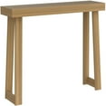 thumbnail image 3 of Now Furniture 46" Classic Console Table, Solid Wood Narrow Entryway Tables, Pecan, 3 of 9