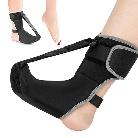 tasrioml Adjustable Night Splint for Plantar Fasciitis & Foot Drop Breathable SBR Ankle Brace with Arch Support Non-Slip Straps Unisex Orthotic for Pain Relief Sleep