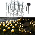 thumbnail image 2 of LED Light Waterproof Solar Energy Design Mushroom String Lamp Intelligent Photosensitivity Decorative Lantern No Cable Required No.3, 2 of 9