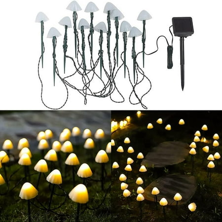 

LED solar lights mushroom fairy lights waterproof solar lamps decoration plug Christmas solar garden garden lamp for outdoor lawn terraces
