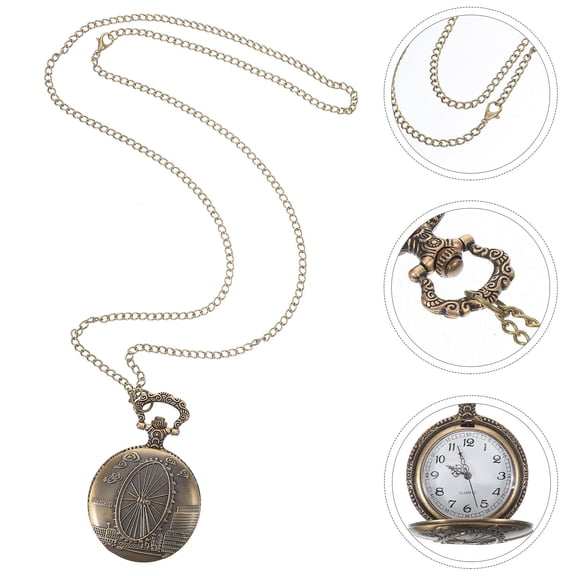 ELAYARD Antique Pocket Watch Multi Alloy for Decor Retro Vintage Accessory