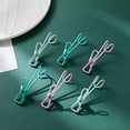 thumbnail image 1 of Cheers 6Pcs Clothing Pins Punch Free Space-saving Plastic Non-Slip Colorful Photo Sock Clips Utility Clips Office Supplies, 1 of 2
