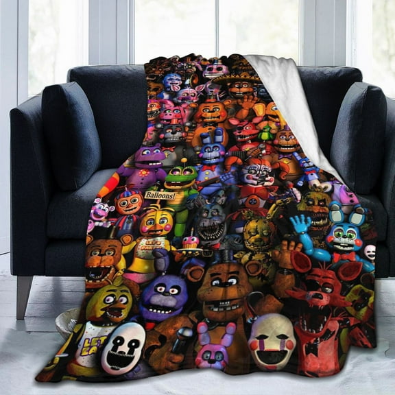 Five Nights At Freddy'S Fleece Blanket Super Soft Cozy Warm Flannel Fleece Throw Blanket For Couch Bed Sofa Throw 50"X40