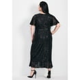thumbnail image 2 of Avenue Women's Plus Size Nina Sequin Wrap Dress, 2 of 2
