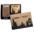 thumbnail image 6 of Zippo Woodchuck USA Walnut Leaves Brushed Chrome Pocket Lighter, 6 of 6