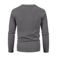 thumbnail image 4 of Dwelliawo Sweaters for Men Long Slevee Lightweight Sweater V Neck Shawl Button Up Knit Wool Cardigan Sweaters with Pockets Fall Clothes Dark Gray 2xl, 4 of 6