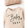 thumbnail image 3 of Baby Boy Letter Graphic Bodysuit & Pants & Hat, 3 of 5