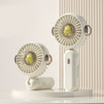 thumbnail image 2 of Mini Fan 500Mah Rechargeable Personal Fan Summer Creative Usb Charging Portable Silent Keychain Mini Fan Handheld For Travel Walking Hiking, 2 of 4