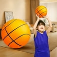thumbnail image 3 of Indoor Silent Basketball Mute Dribbling Basketball Lightweight High-Resilience Bouncing Basketball with Hoops 8cm/21cm/24cm, 3 of 10